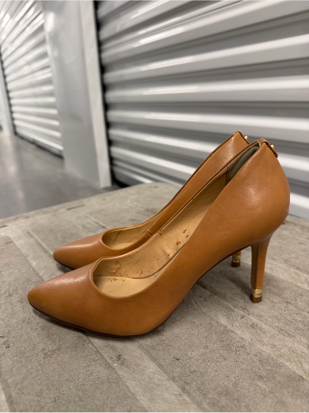 ALDO Tan Pointed Toe Pumps